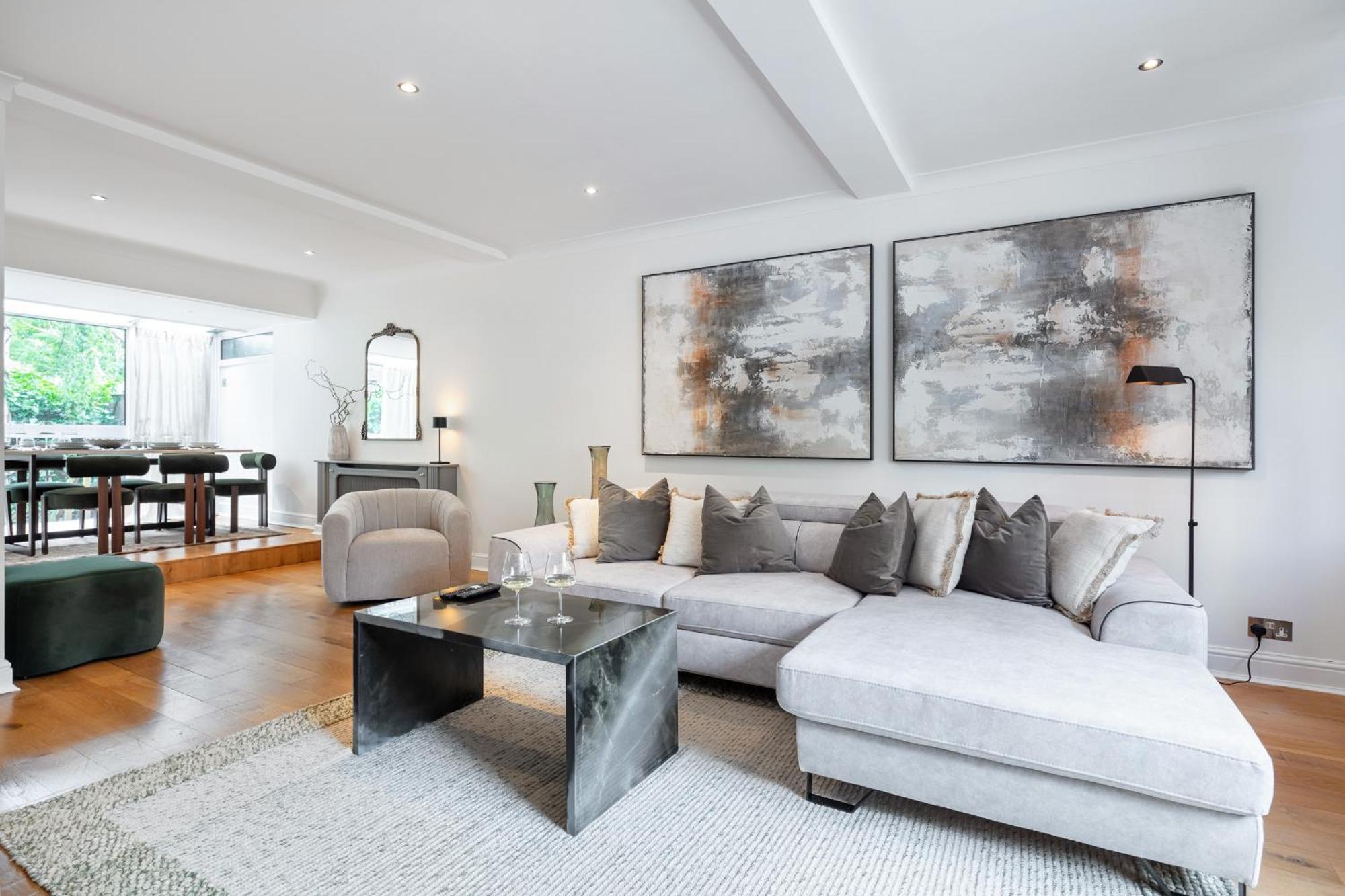 Rare 4Beds Townhouse In Kensington With Patio Villa London Bagian luar foto