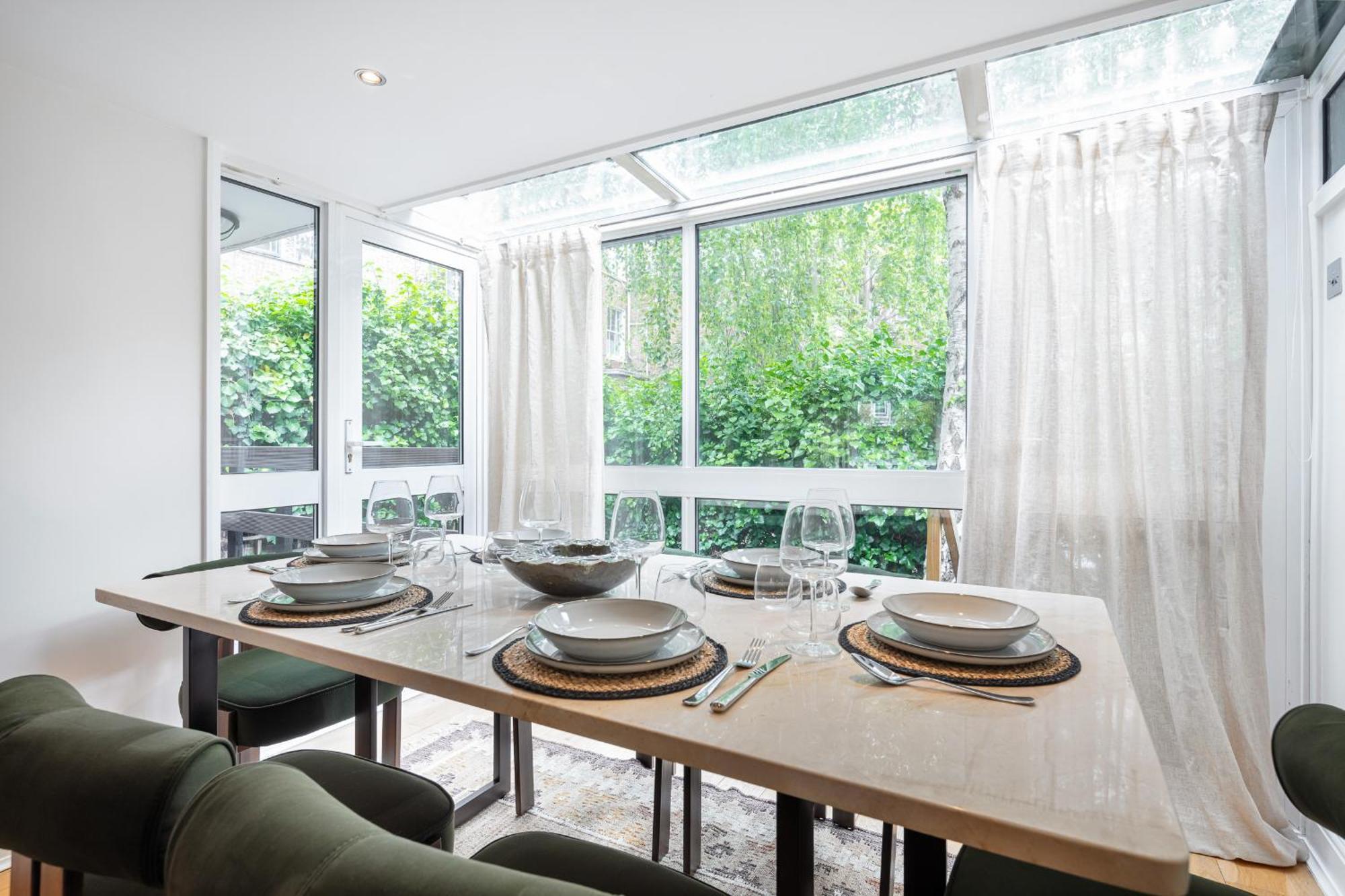 Rare 4Beds Townhouse In Kensington With Patio Villa London Bagian luar foto